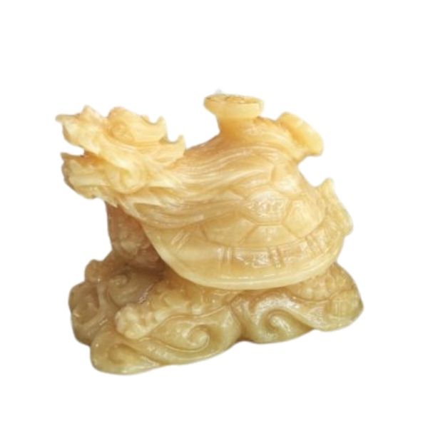 Long Quy phong thuỷ dài 15cm đá Ngọc Hoàng Long