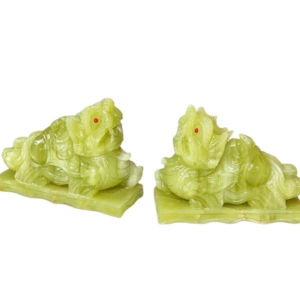 Tỳ hưu phong thuỷ đá ngọc Onyx dài 15cm